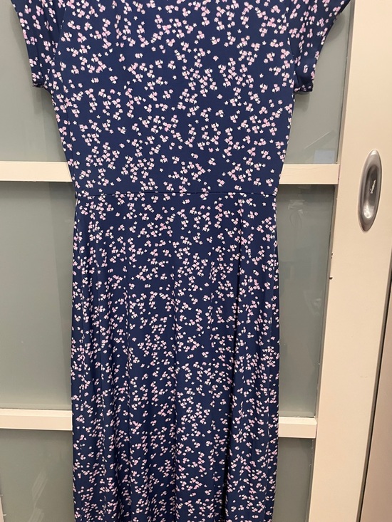 Gilli Navy Dress with Pink Floral Design, S, NWT - Picture 9 of 12